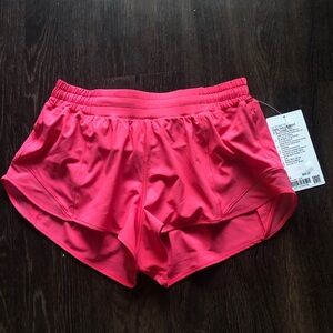 Lululemon Glaze Pink 2.5” Hotty Hot Shorts